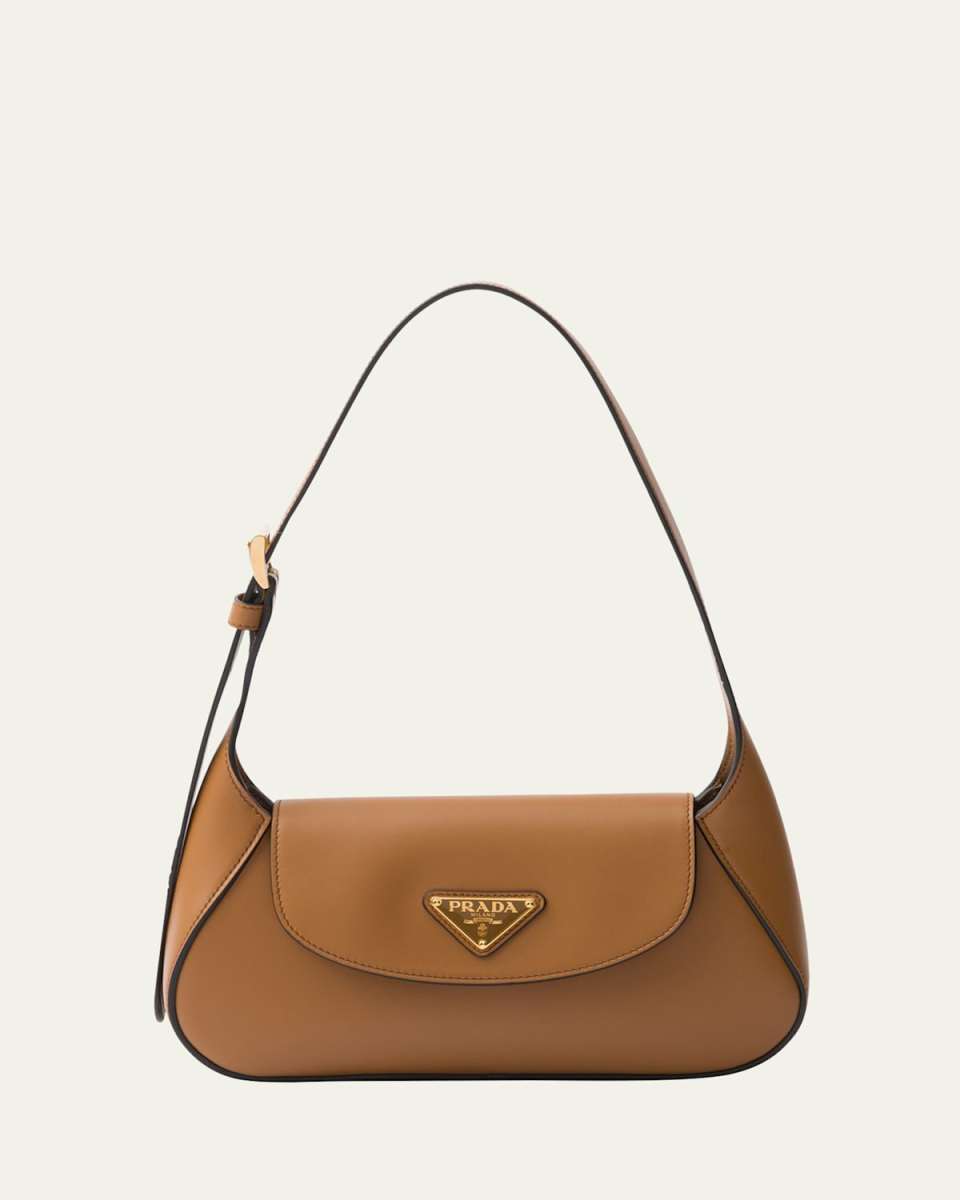 City Flap Leather Shoulder Bag